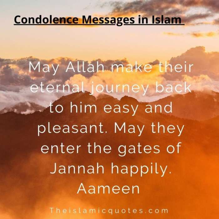death condolence message in islam