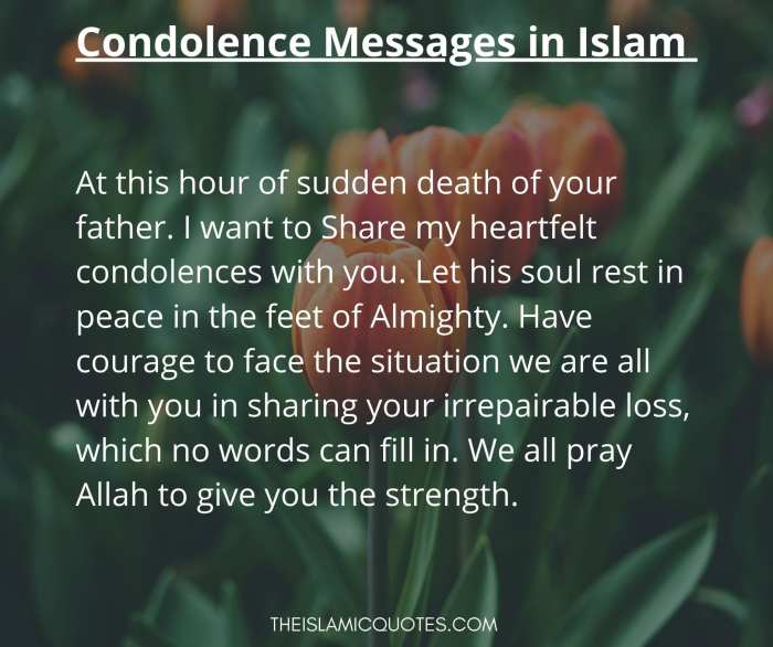 islamic condolence messages for mother
