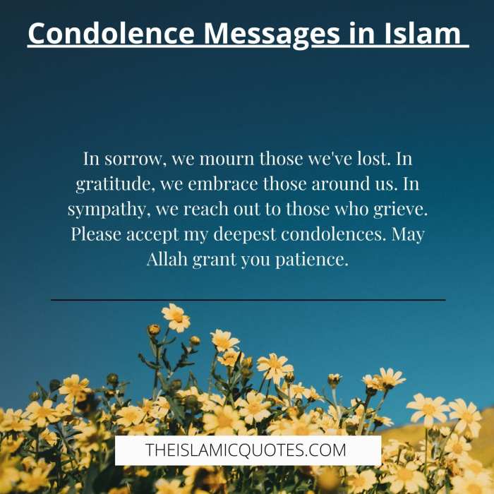 islam condolence messages