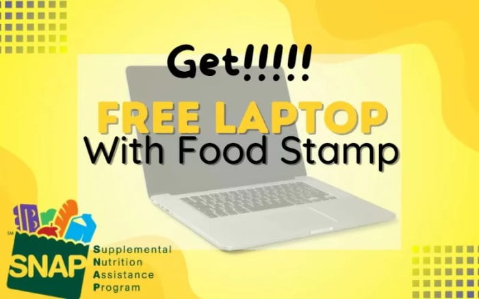 how to get a free laptop with food stamps
