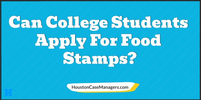 can students apply for food stamps