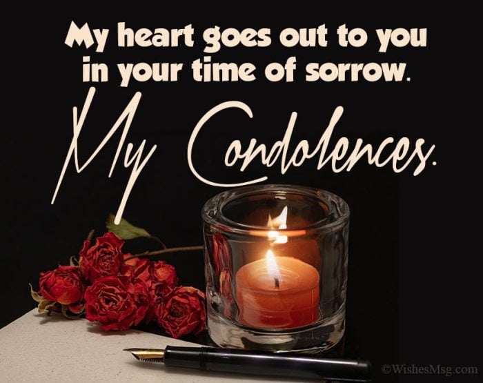 condolence picture message