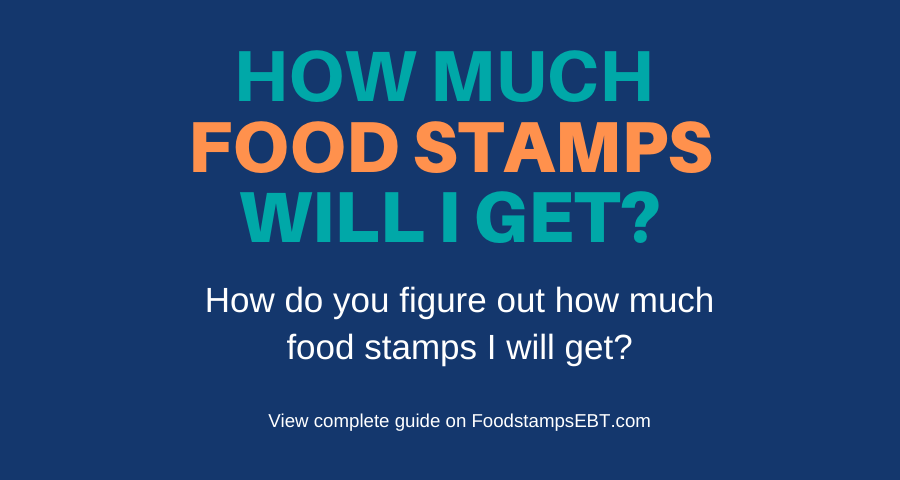 how much can i get in food stamps
