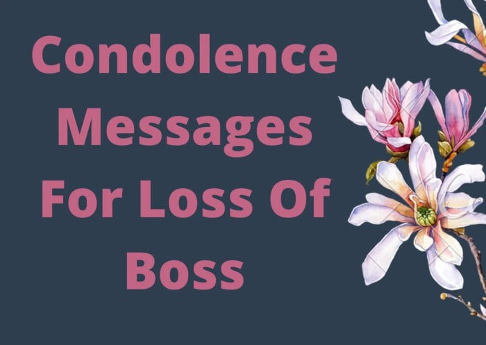short condolence message to a boss terbaru