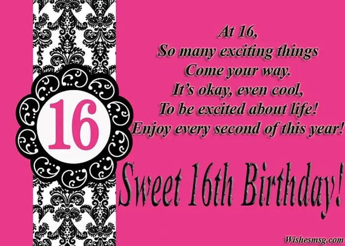 happy sweet 16th birthday messages terbaru