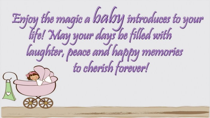 baby shower card message for girl terbaru