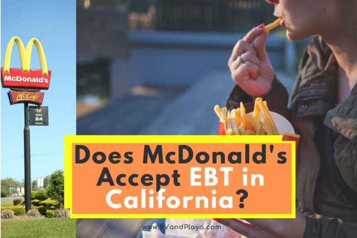 do mcdonald's take ebt cards