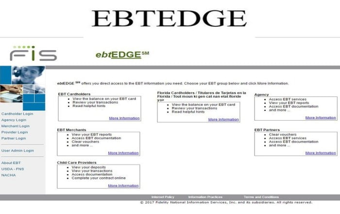 ebtedge card ebt without number balance check