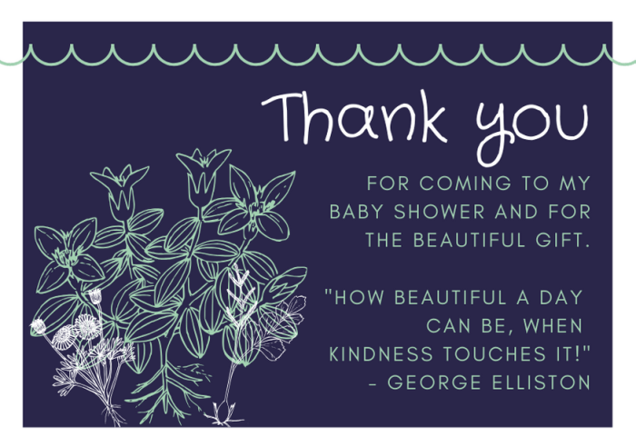 thank you card messages baby shower terbaru