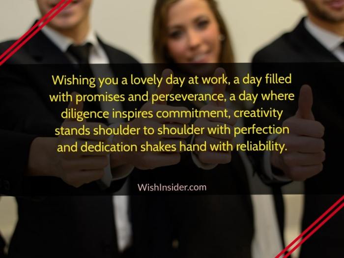 good day wishes for him at work